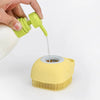 A Dog Bath Massage Brush with Soft Safety Silicone