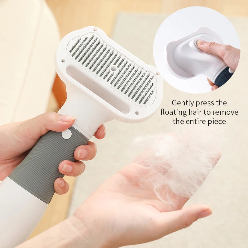 3-in-1 Quiet Pet Grooming Dryer with Comb Brush