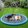 Splash-n-Play Paradise: Large Inflatable Dog Pool for Summer Fun!