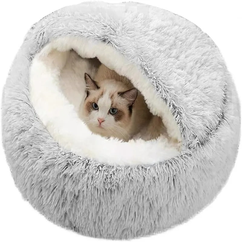 Soft Plush Round Cat Bed