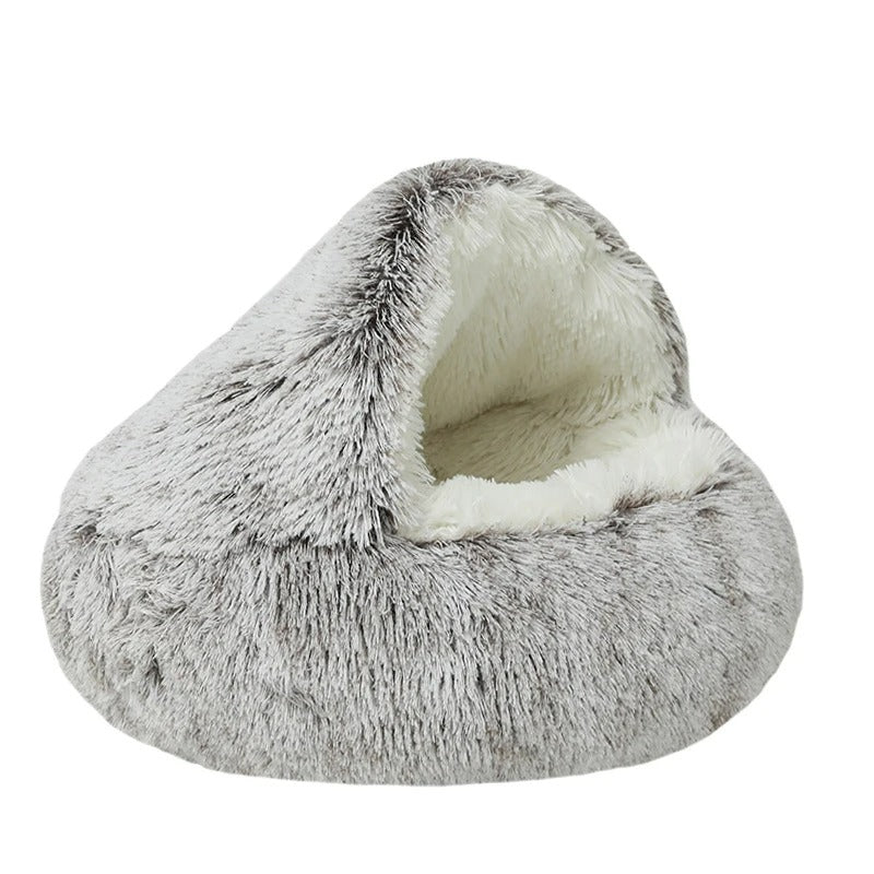 Soft Plush Round Cat Bed