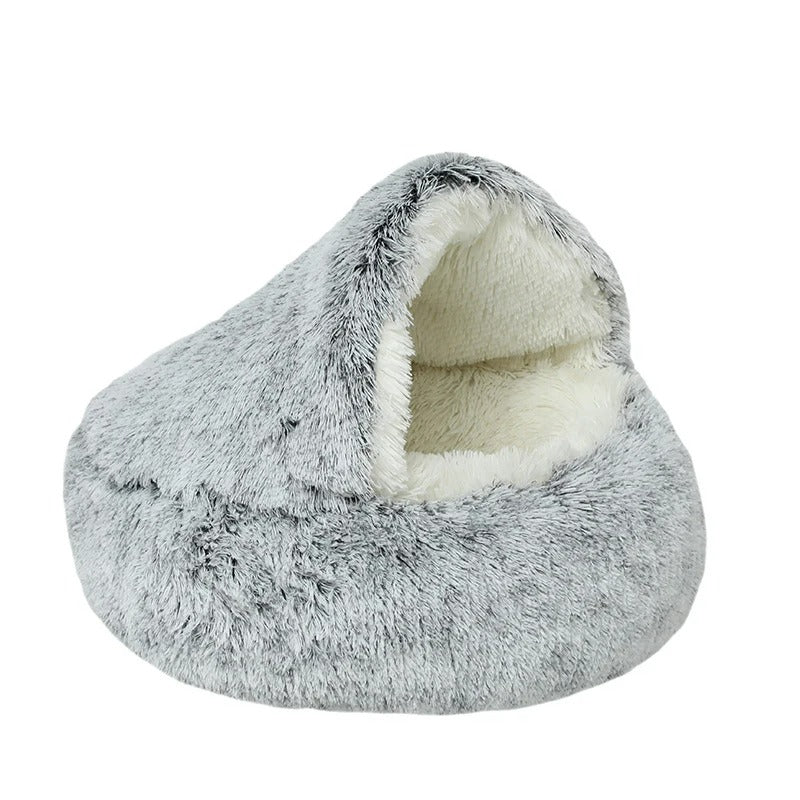 Soft Plush Round Cat Bed