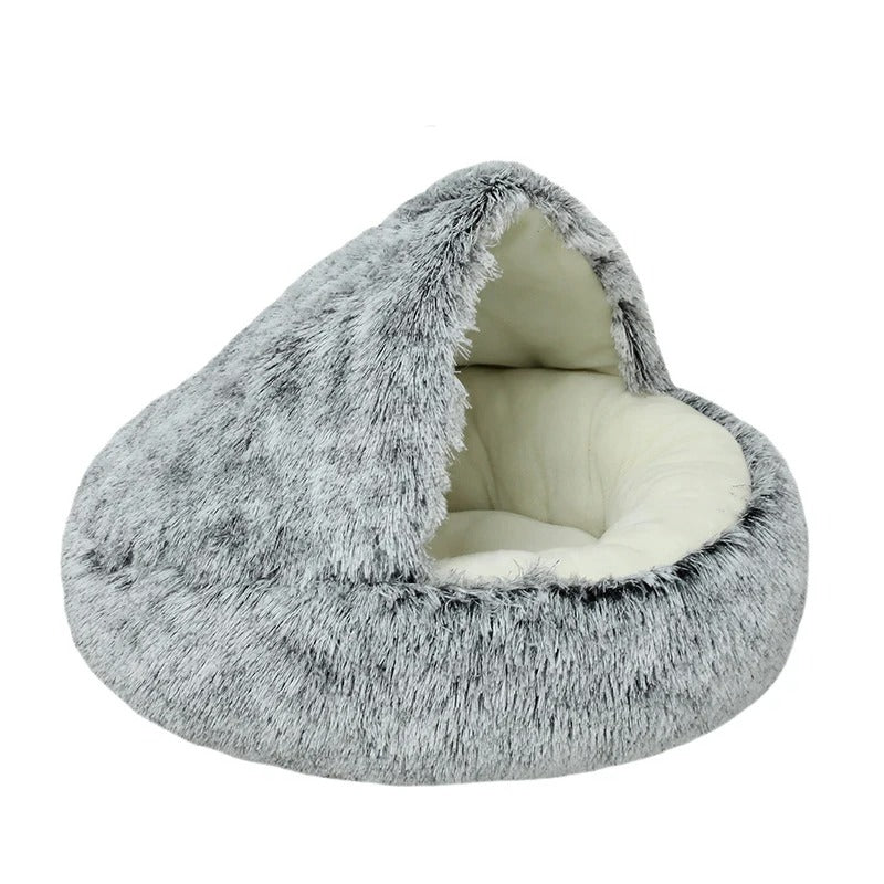 Soft Plush Round Cat Bed