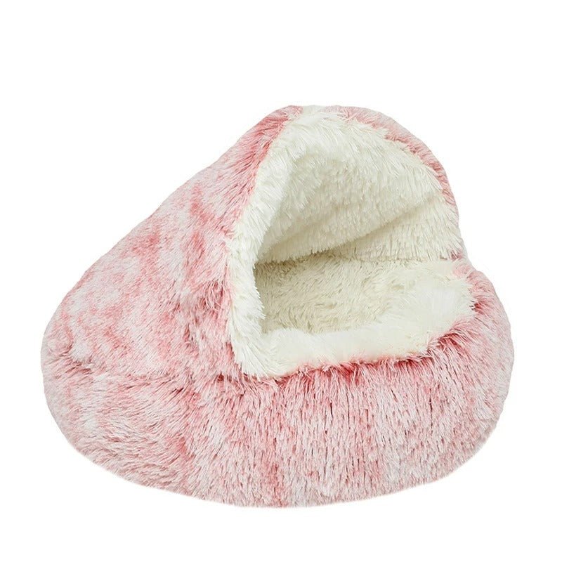 Soft Plush Round Cat Bed